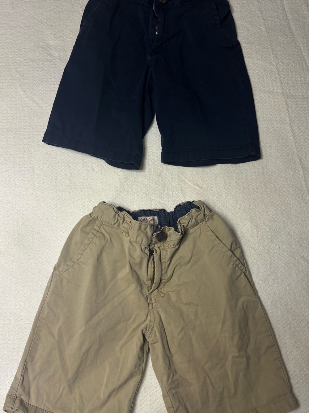Cat & Jack Navy and Khaki Boys size 10 Shorts - 2 Pack
